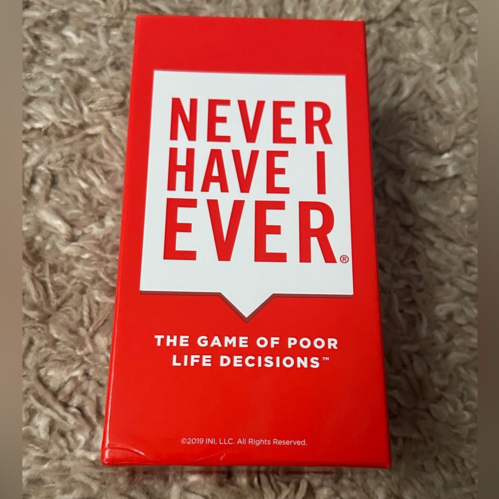 Never Have I Ever - The Game of Poor Life Decisions